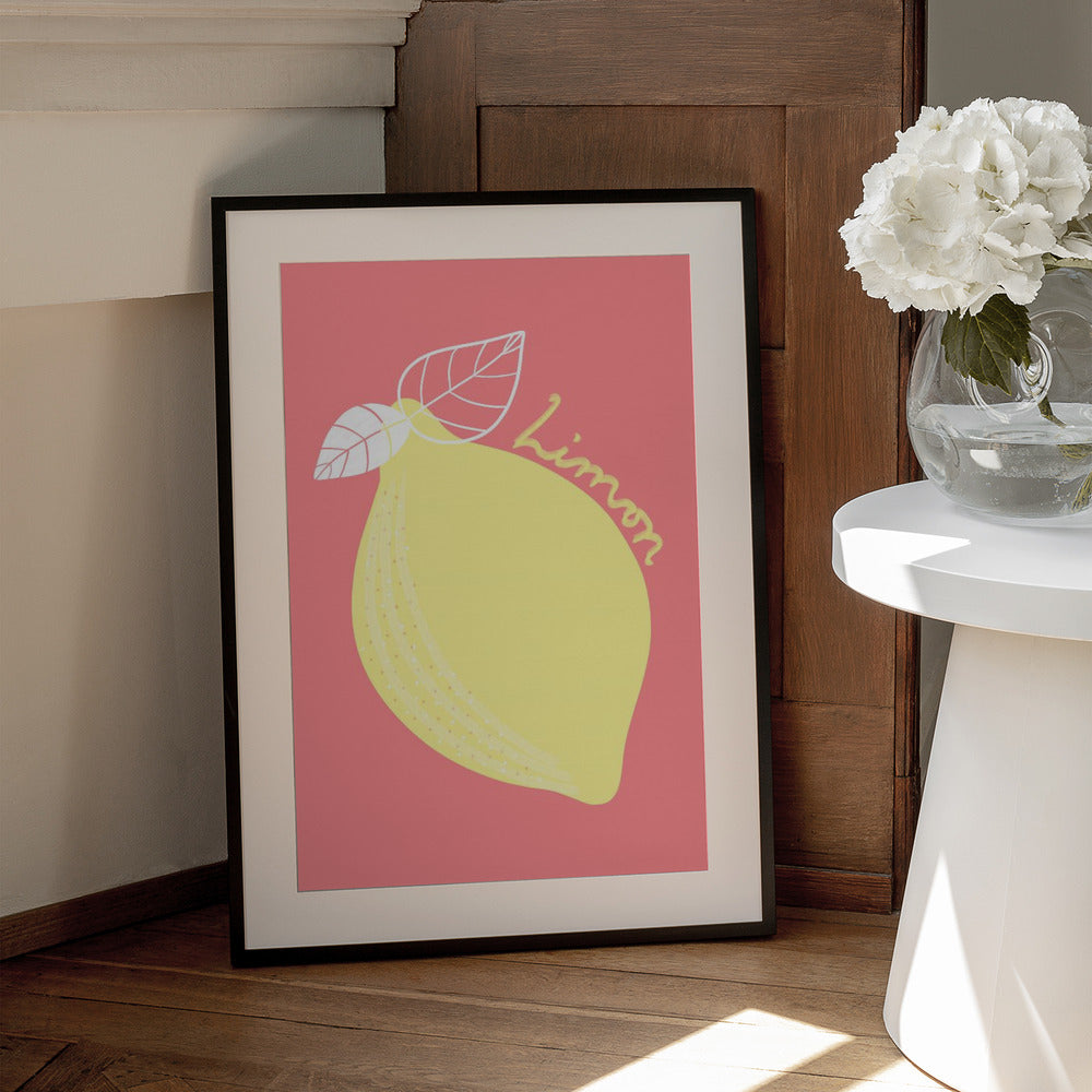 Yellow Citrus Charm - Art Print by Athene Fritsch