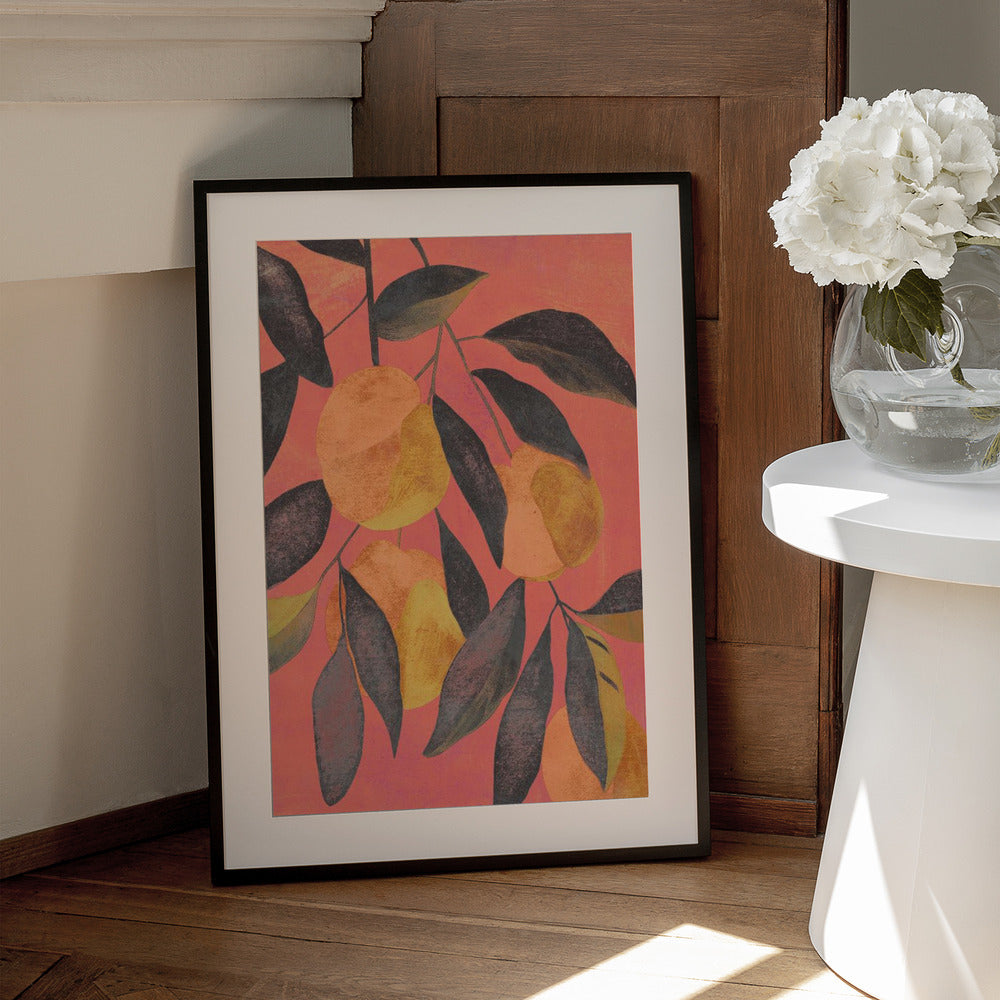 Vibrant Pear Grove - Art Print by Treechild