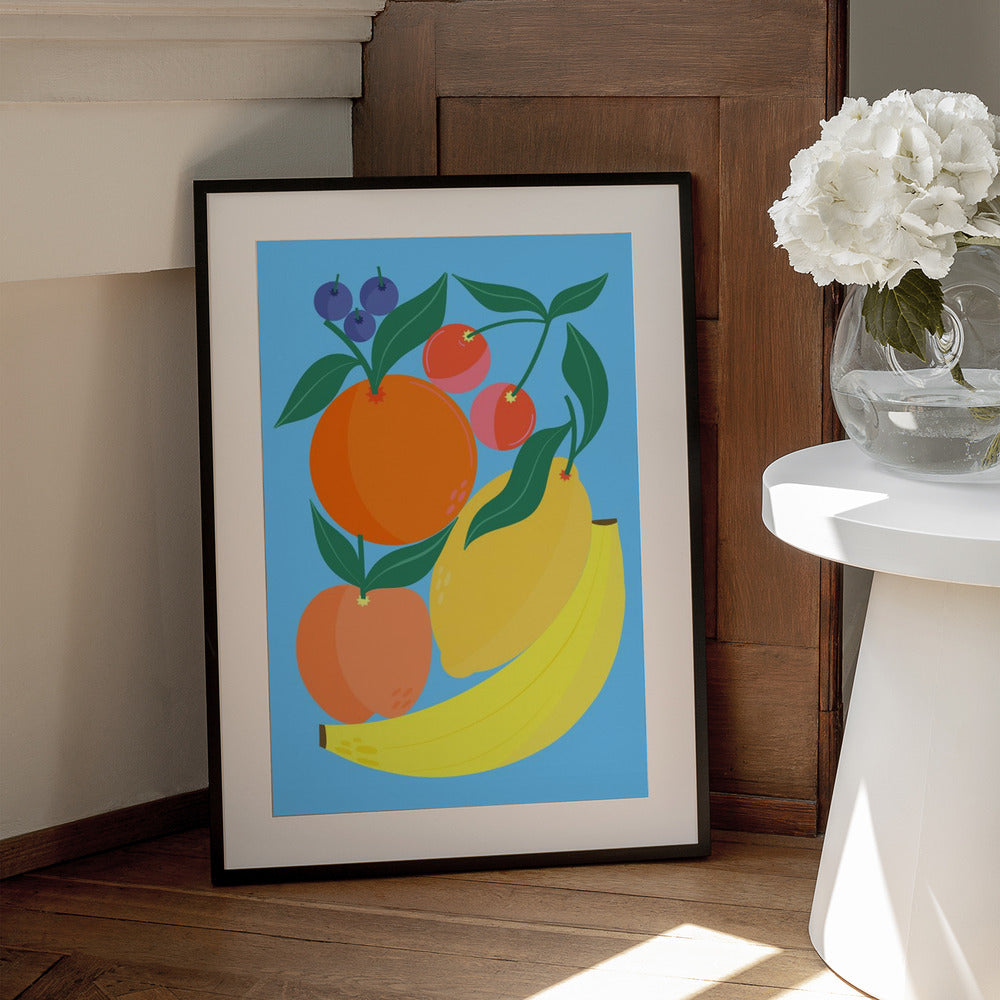 Stacked Fruits - Art Print by Melissa Donne