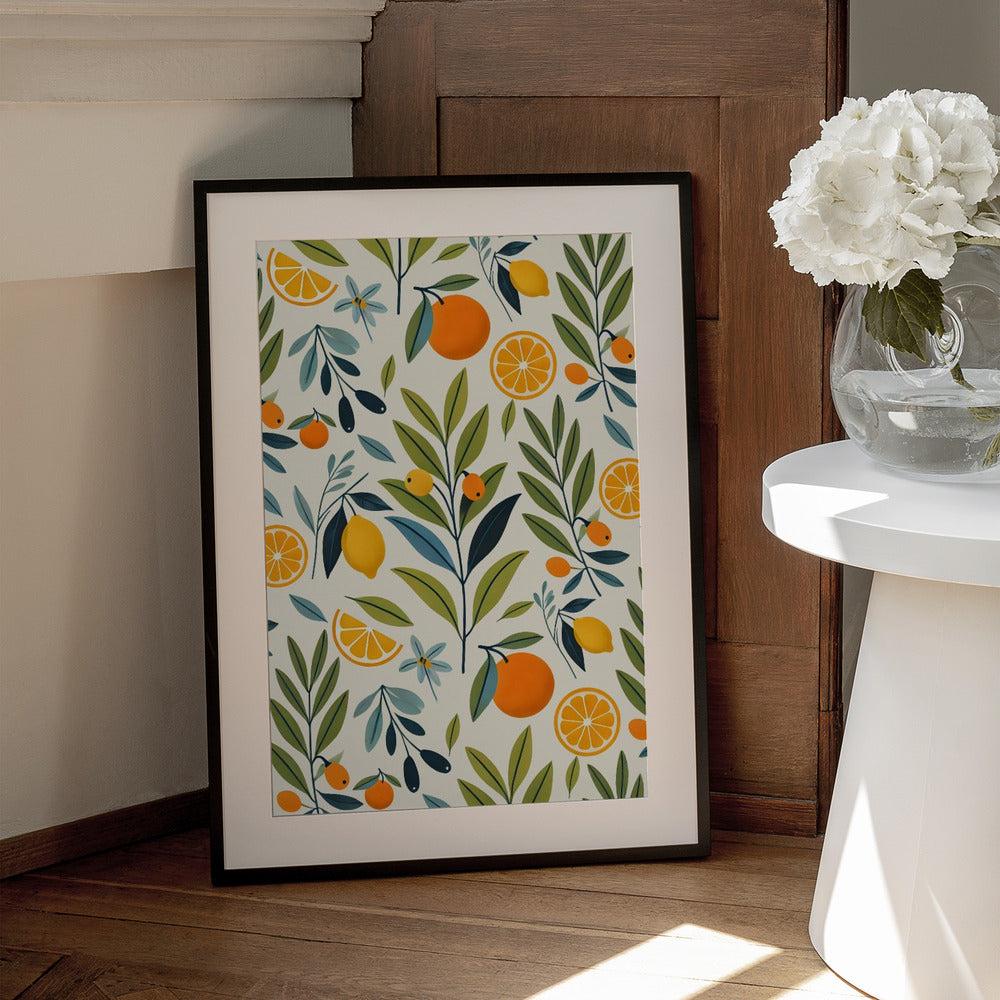 Lemon Orchard Dream - Art Print by Kintsugi99