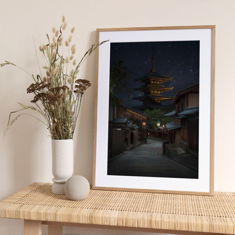 Kyoto Night - Art Print by Richard Vandewalle