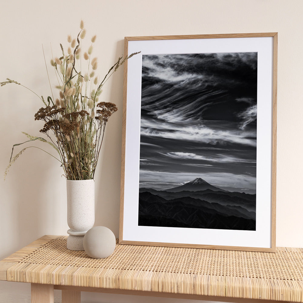 Expressive clouds and Mt.Fuji - Art Print by Masayuki Nozaki