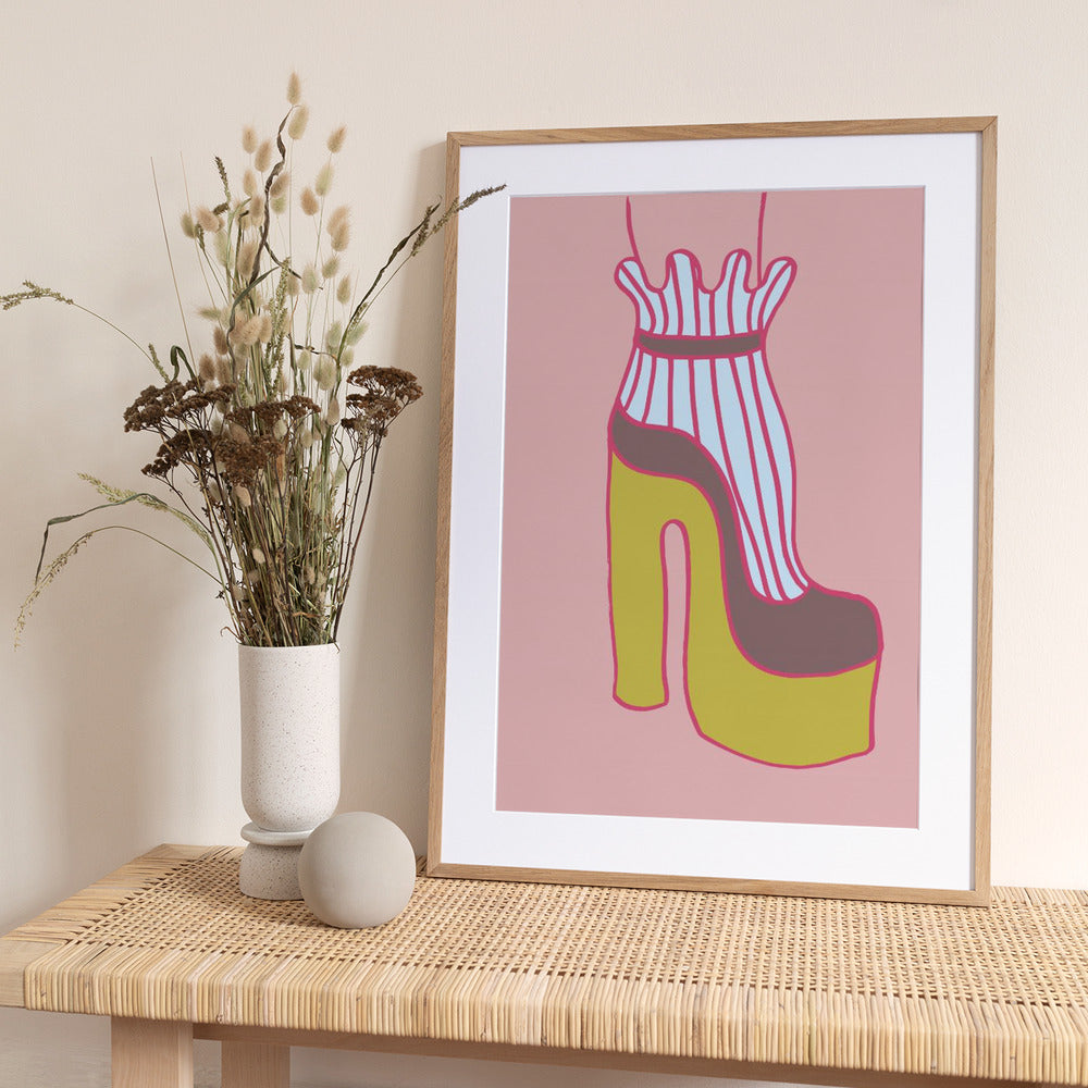 Yellow Heel 02 - Art Print by Pictufy Studio
