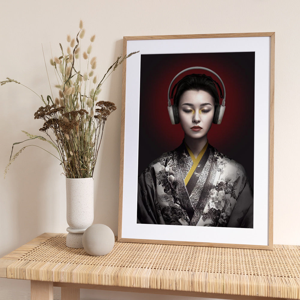 GeishaSymphony - Art Print by Marcel Egger