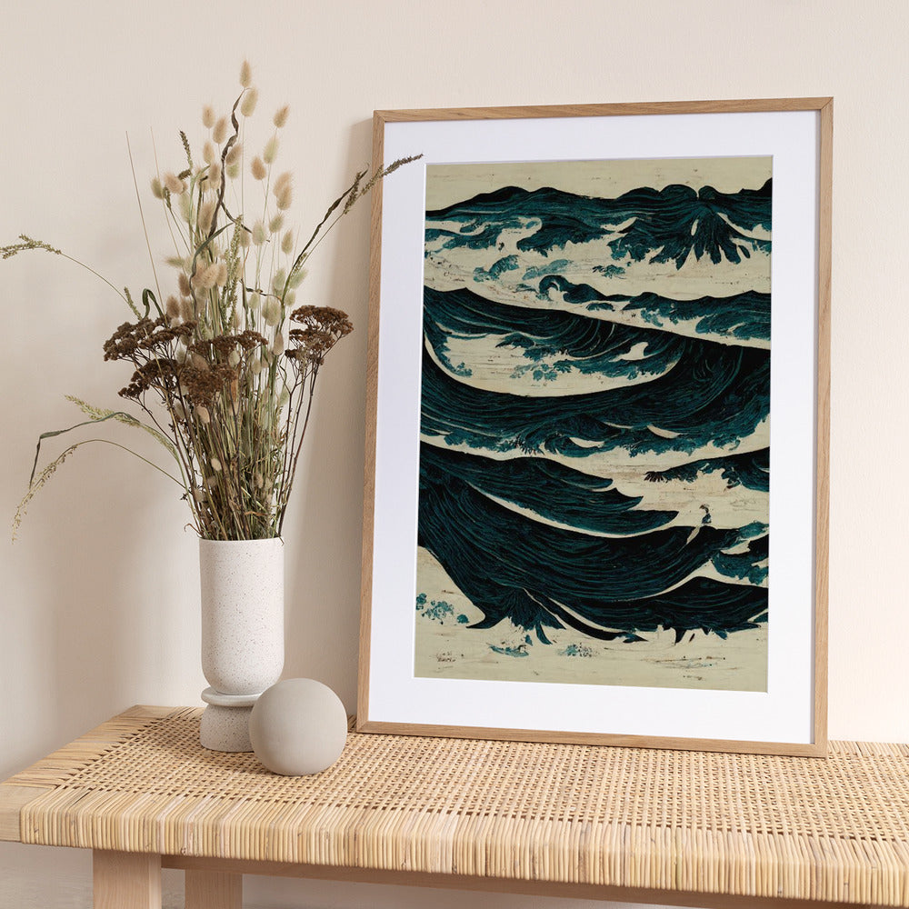 Turbulent Waves - Art Print by Treechild
