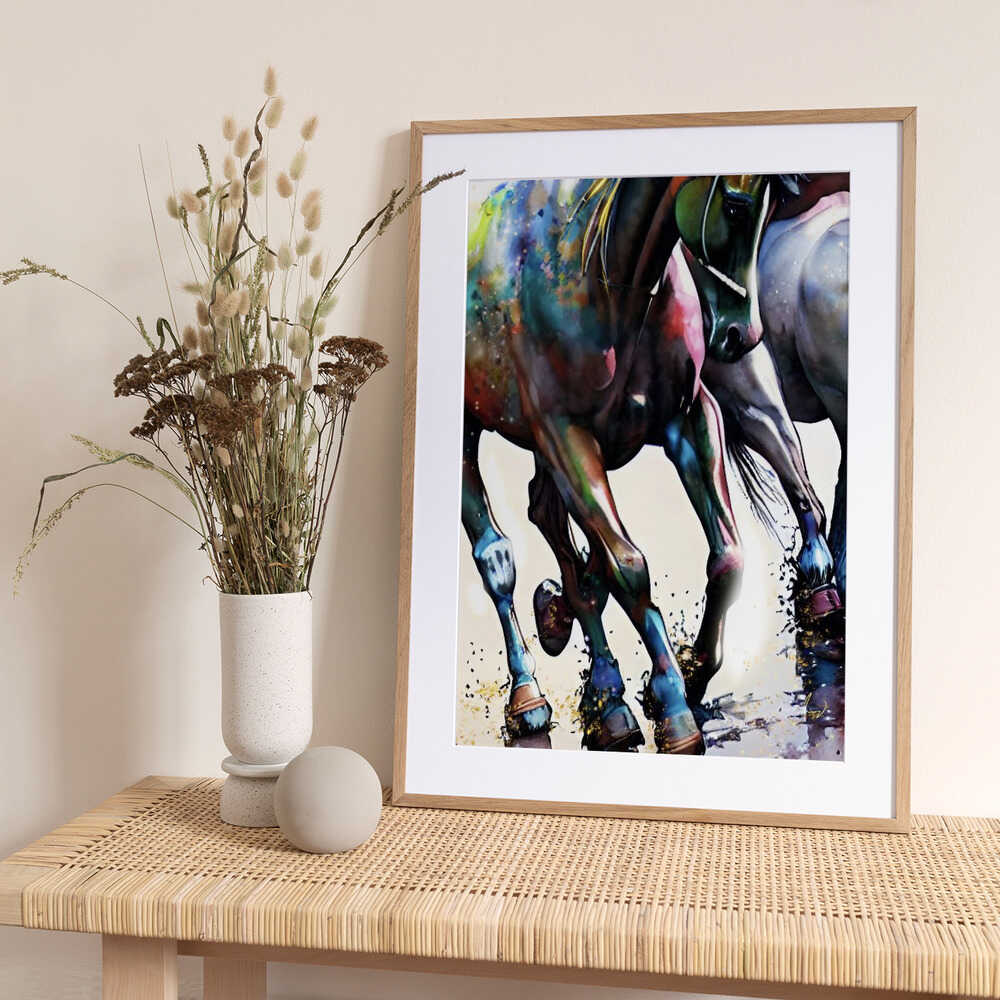 Galloping - Art Print by Ruth Day