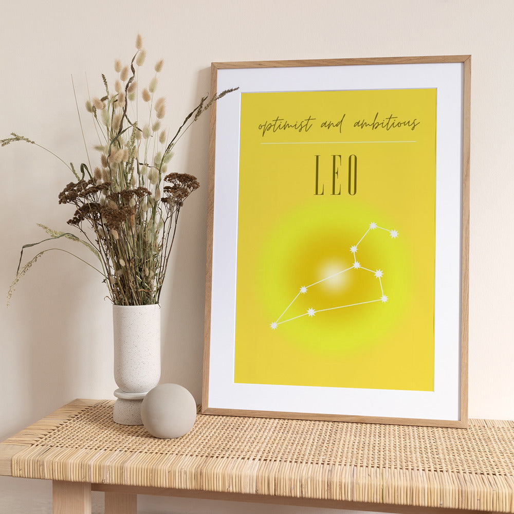 Leo Zodiac Print Art - Art Print by Amélie