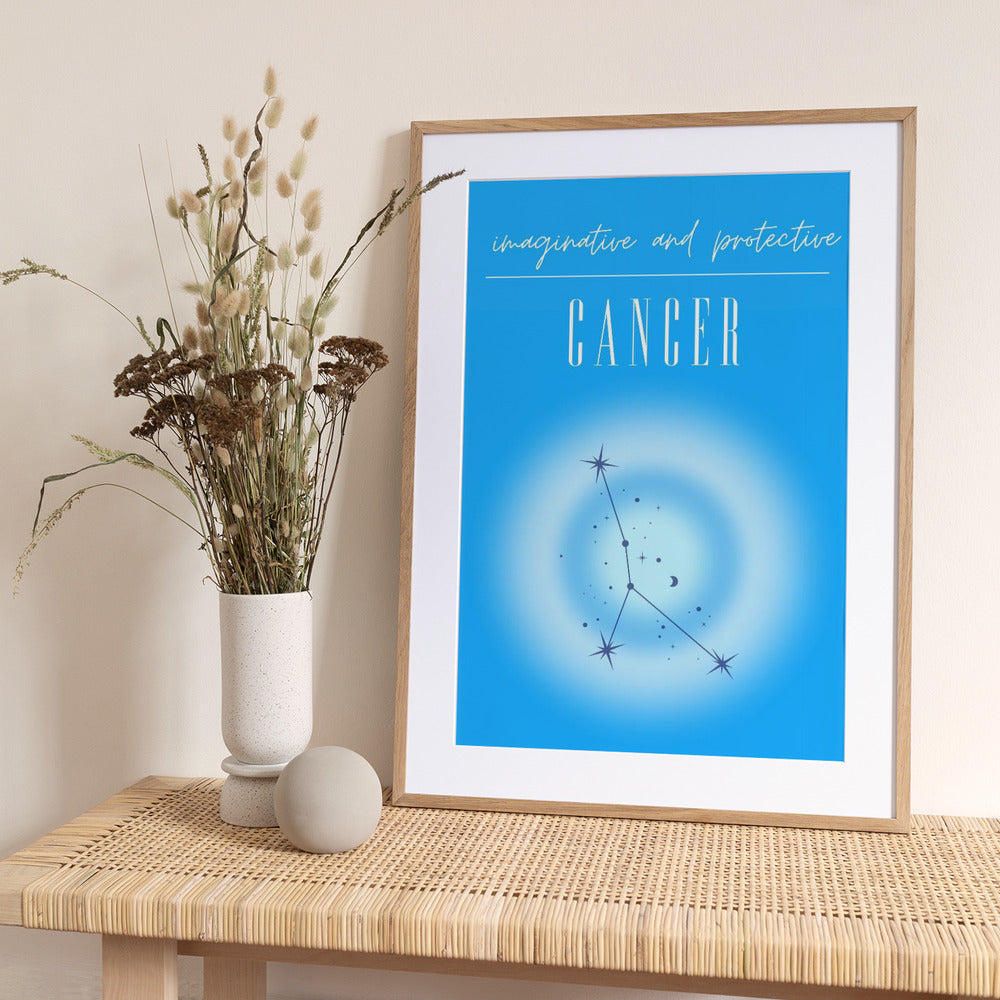 Cancer Zodiac Print Art - Art Print by Amélie
