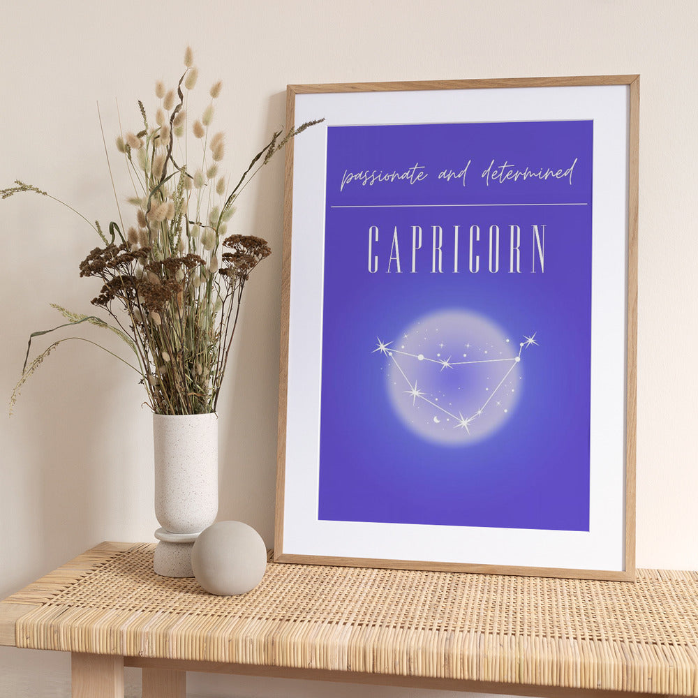 Capricorn Zodiac Print Art - Art Print by Amélie