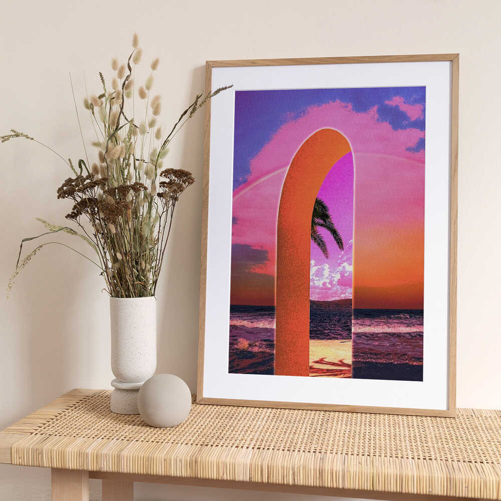 Portal Vaporwave - Art Print by CosmoZach