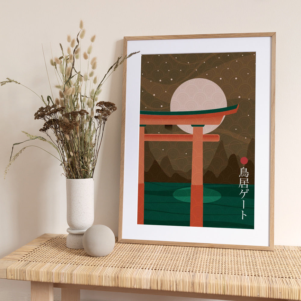Torii Gate - Art Print by Fadil Roze