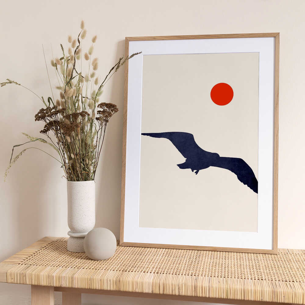 Seagull - Art Print by Kubistika