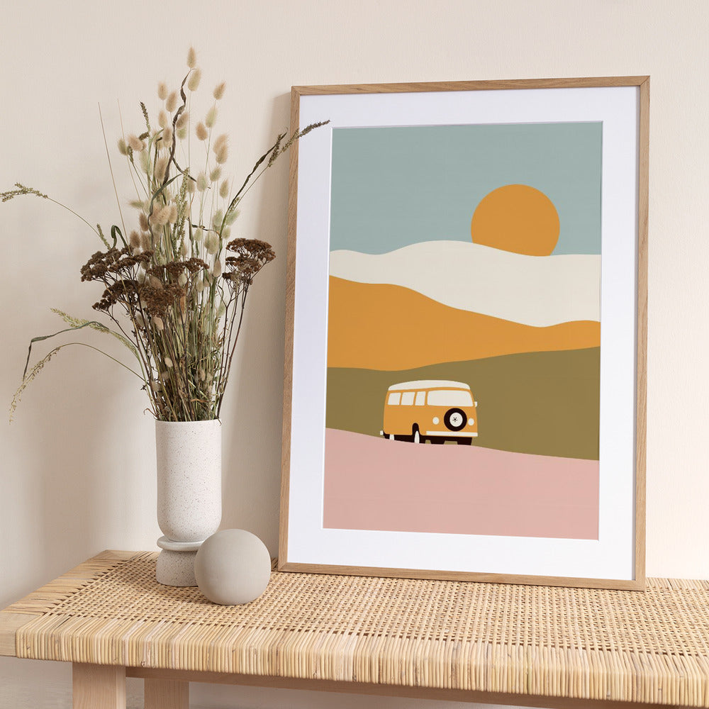 Van Minimal - Art Print by Florent Bodart