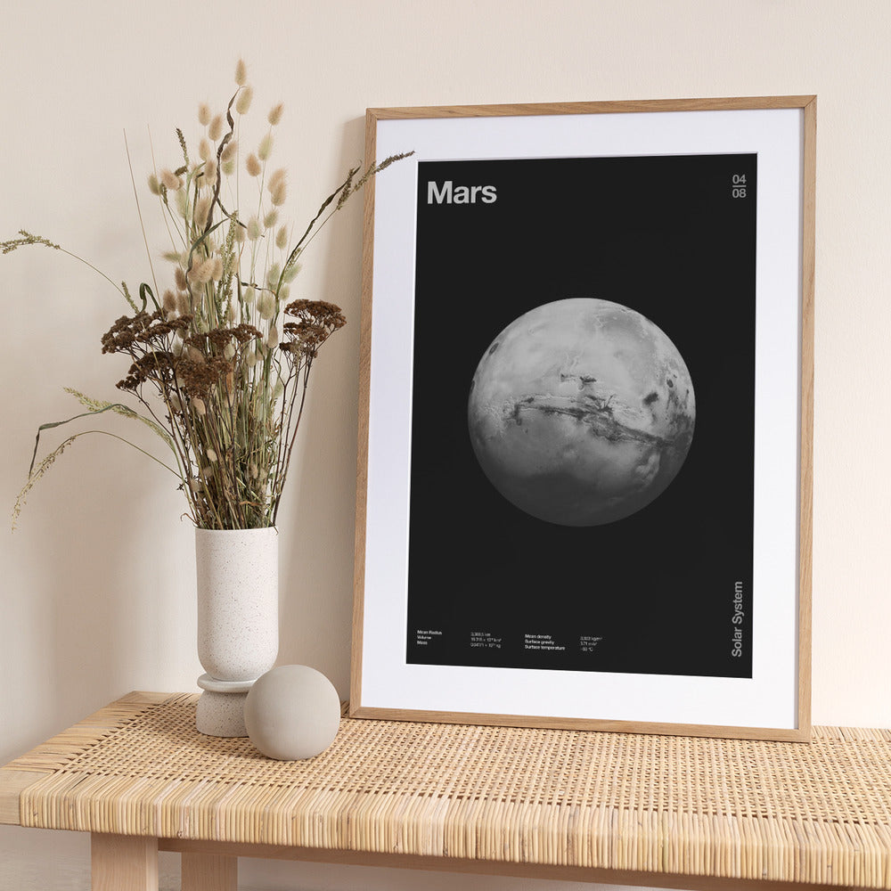 Solar System Mars - Art Print by Florent Bodart