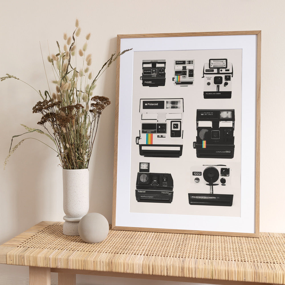 Instant Camera Collection - Art Print by Florent Bodart