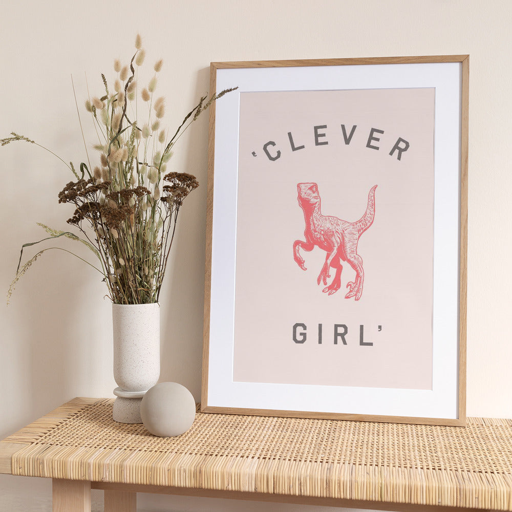 Clever Girl - Art Print by Florent Bodart