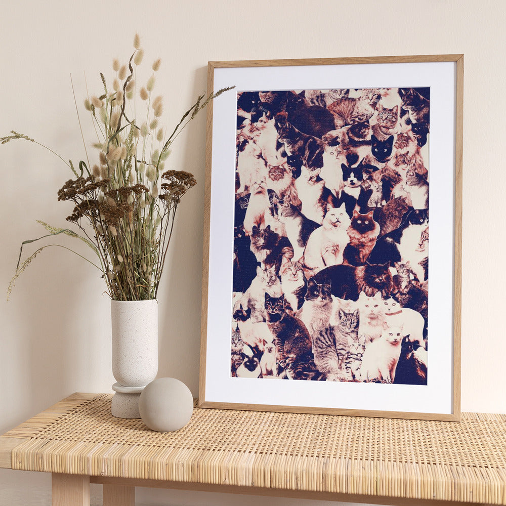 Cats Forever - Art Print by Florent Bodart