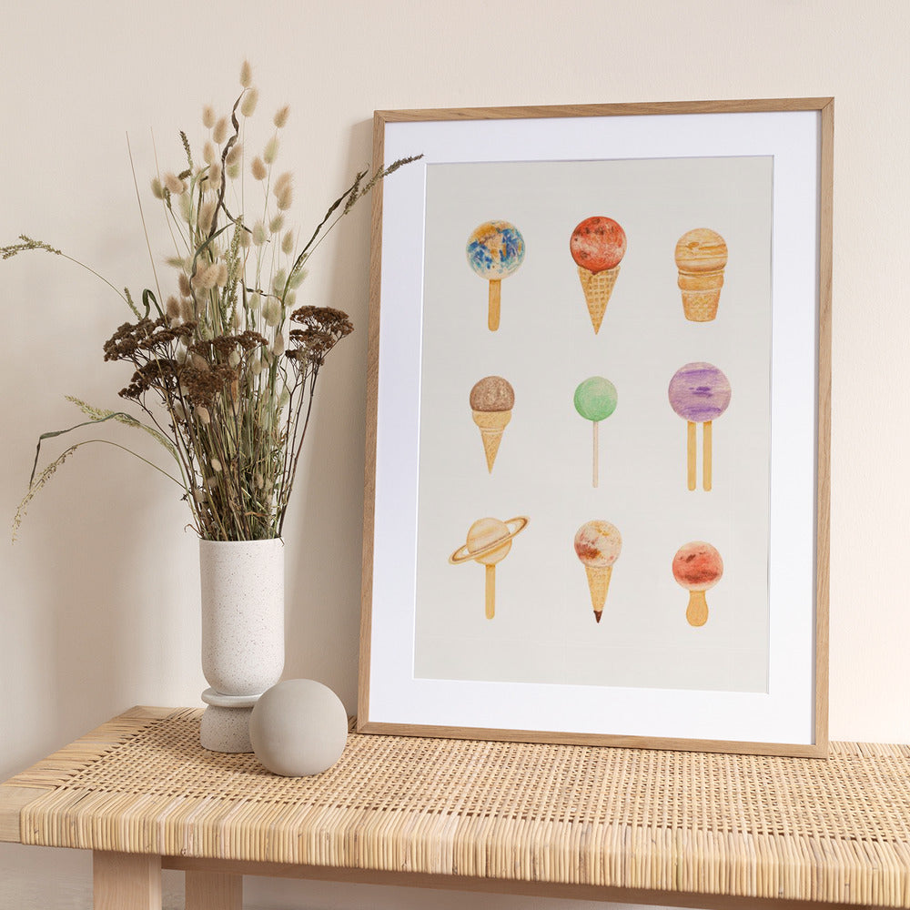 Planetarium Sugarium - Art Print by Florent Bodart