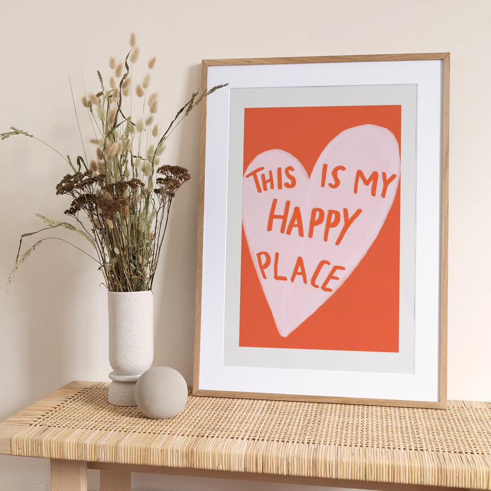 Happy Heart Message - Art Print by Athene Fritsch