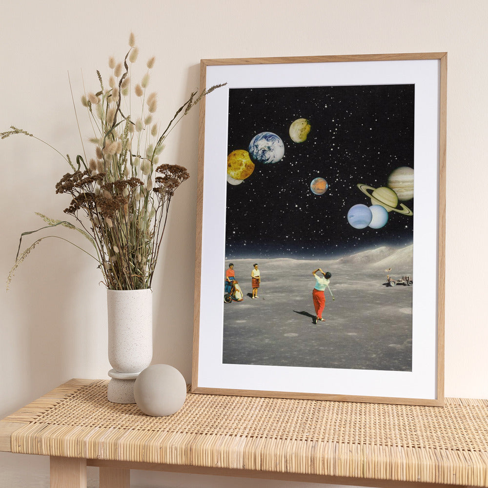 Space Golf - Art Print by Taudalpoi