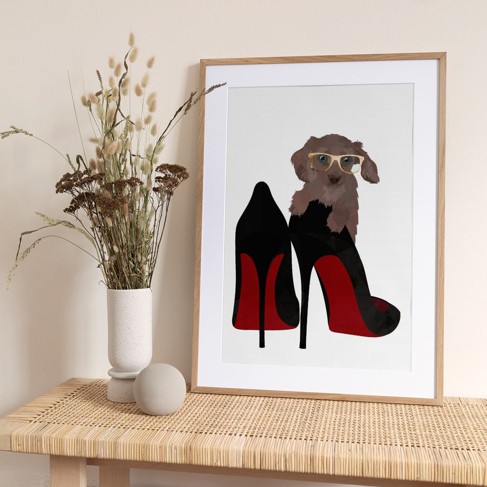 Daschand Shoe - Art Print by Sarah Manovski