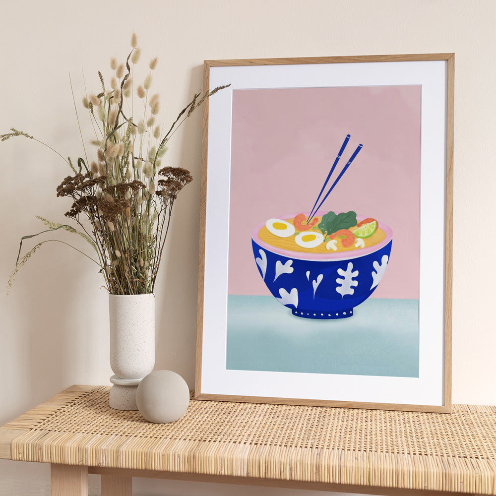Ramen Bowl - Art Print by Petra Lizde