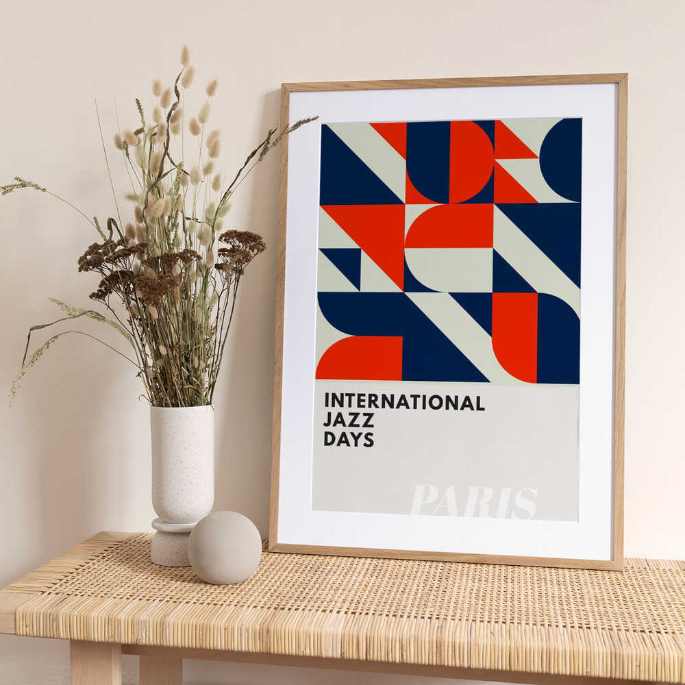 Jazz Days Paris - Art Print by Kubistika