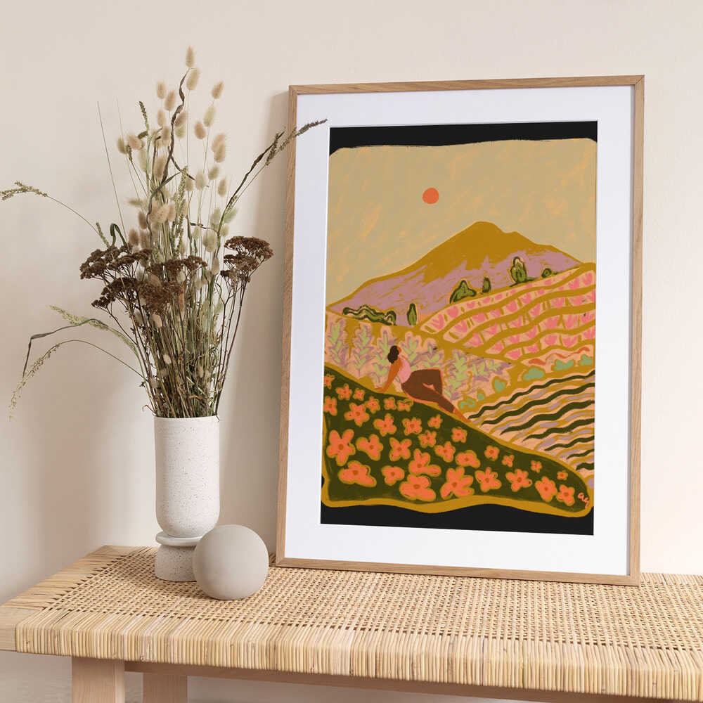 Field Of Flowers - Art Print by Arty Guava