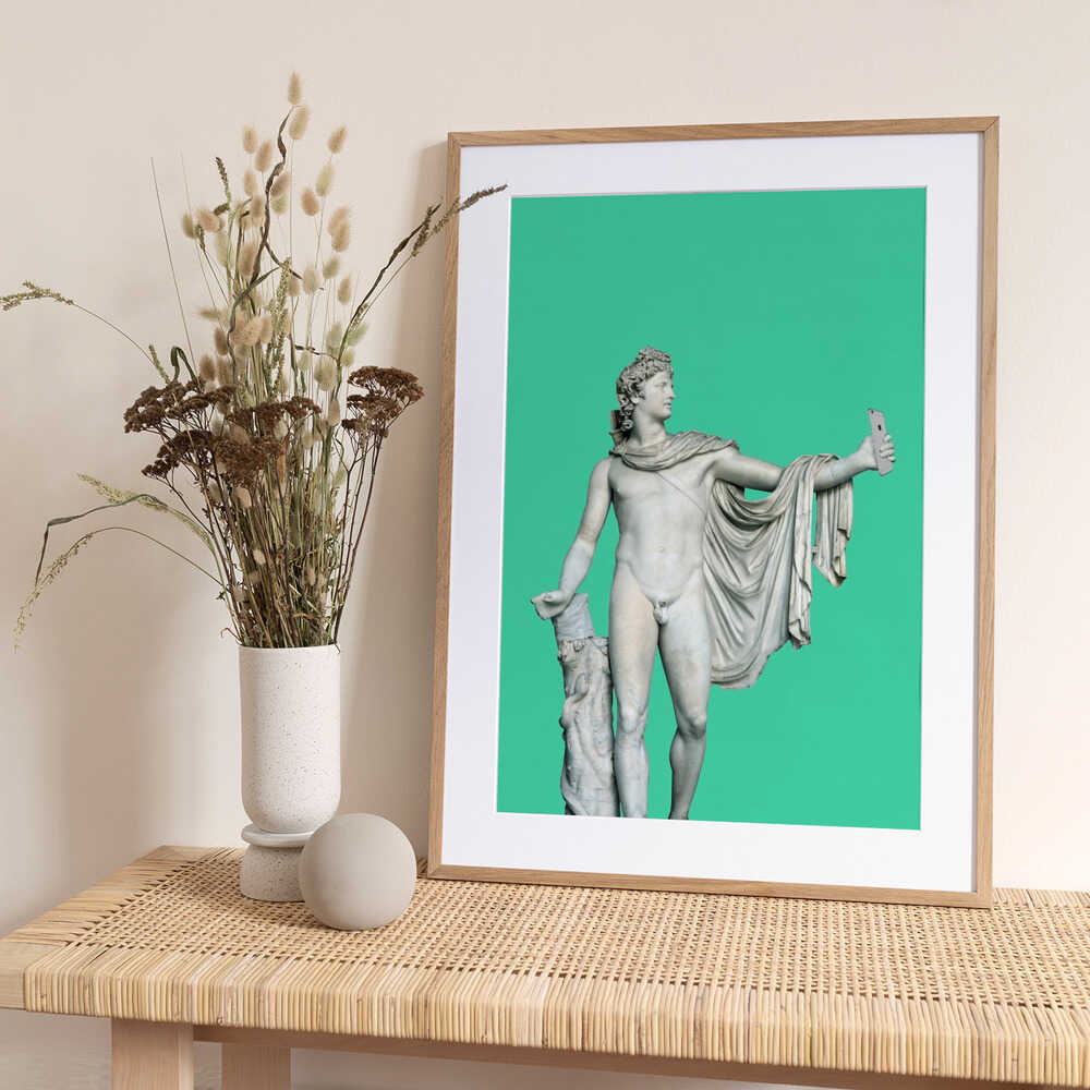 Antique Selfie - Art Print by Artem Pozdniakov