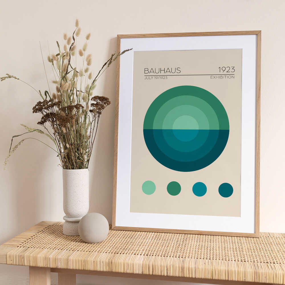 Geometric Harmony - Art Print by Emel Tunaboylu Exhibition Poster