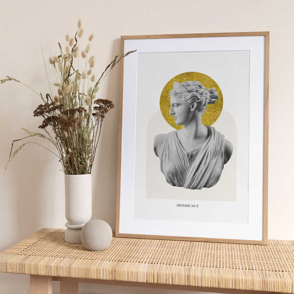 Gold Artemis Goddess - Art Print by Talitha McQueen