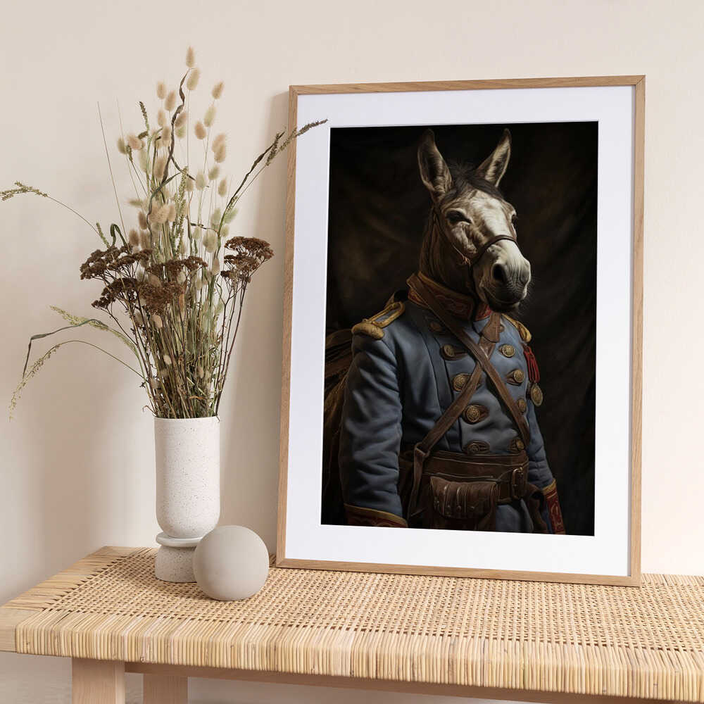 Donkey In Costume 2 - Art Print by Bilge Paksoylu