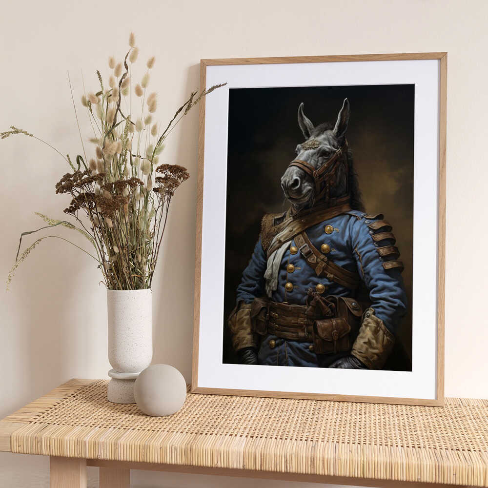 Donkey In Costume 4 - Art Print by Bilge Paksoylu