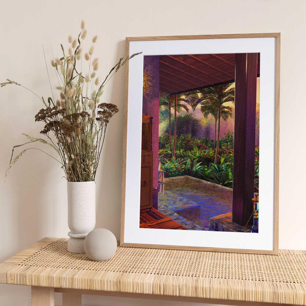 Rainforest Infinity Pool Art Print (a1) - Art Print by CosmoZach