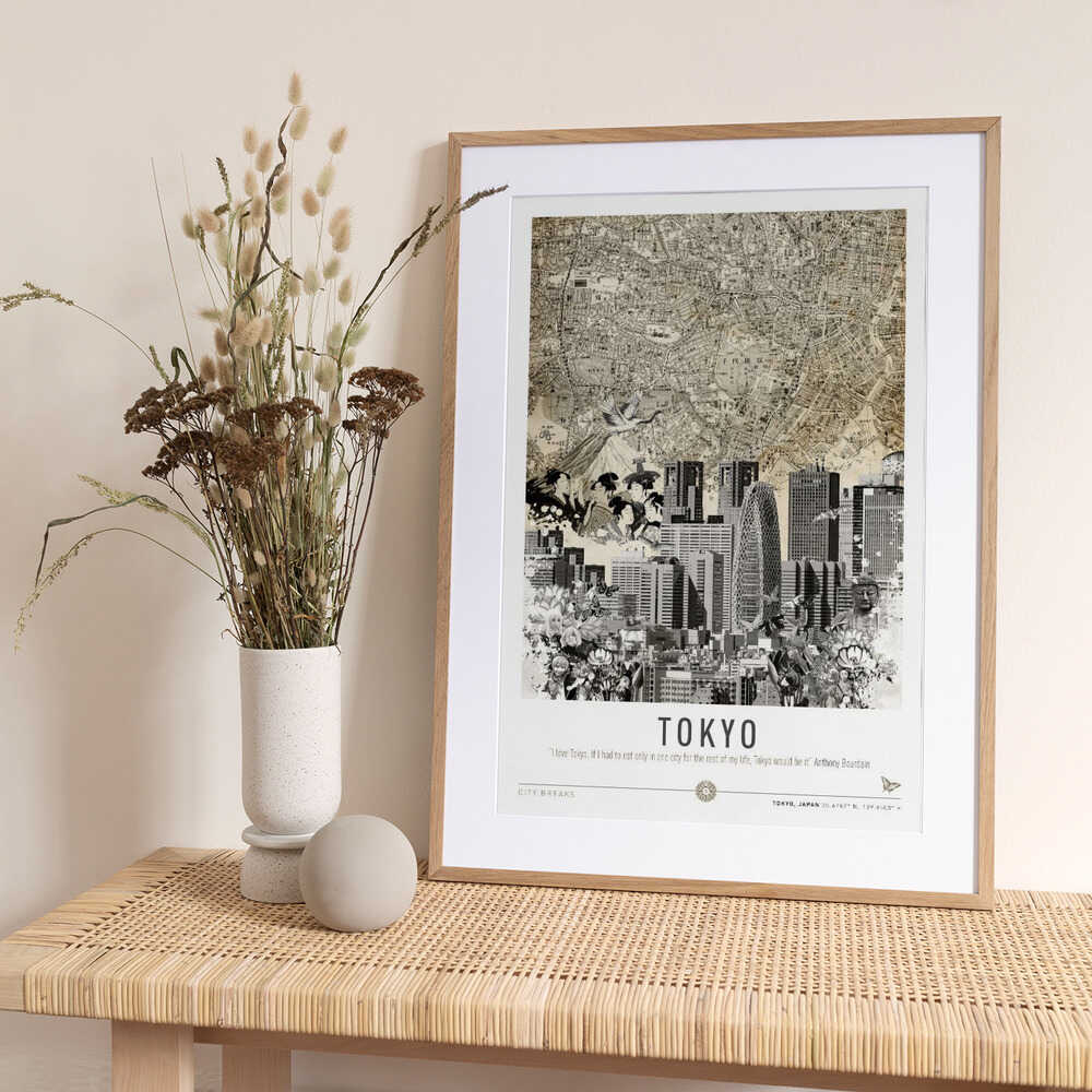 Tokyo (City Break) - Art Print by Simon Goggin Travel Poster