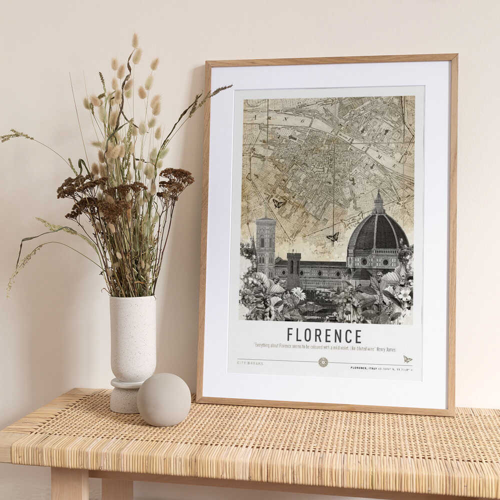 Florence (City Breaks) - Art Print by Simon Goggin Travel Poster