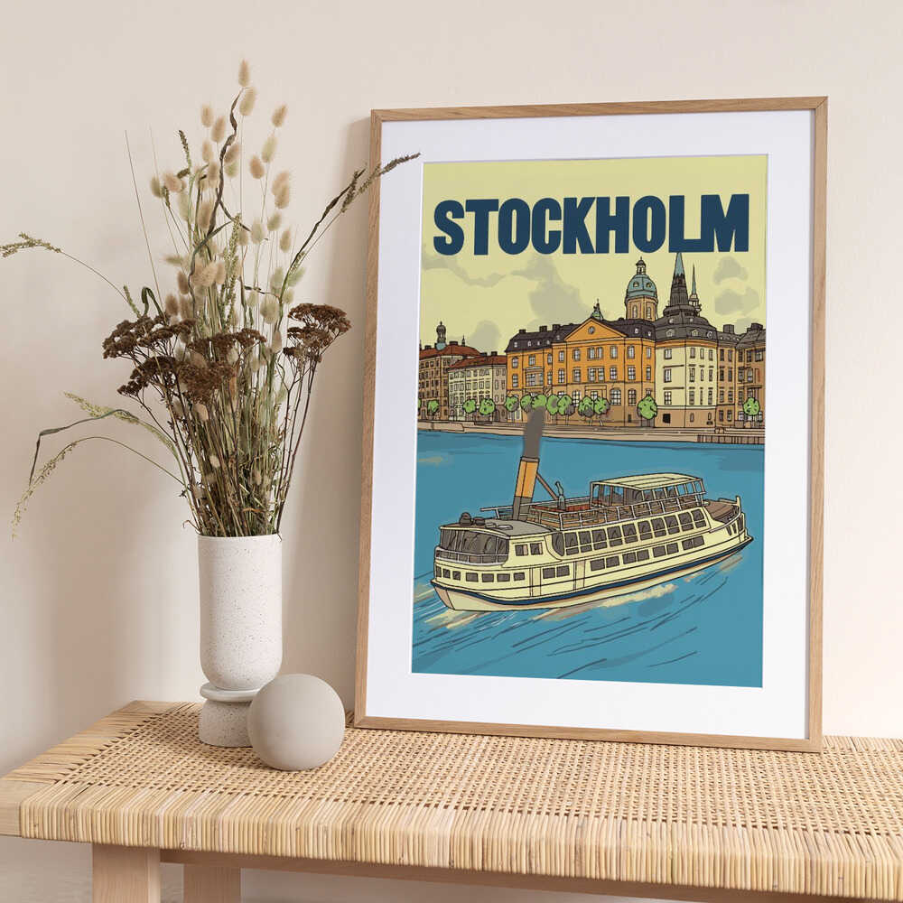 Stockholm - Art Print by Andreas Magnusson Travel Poster