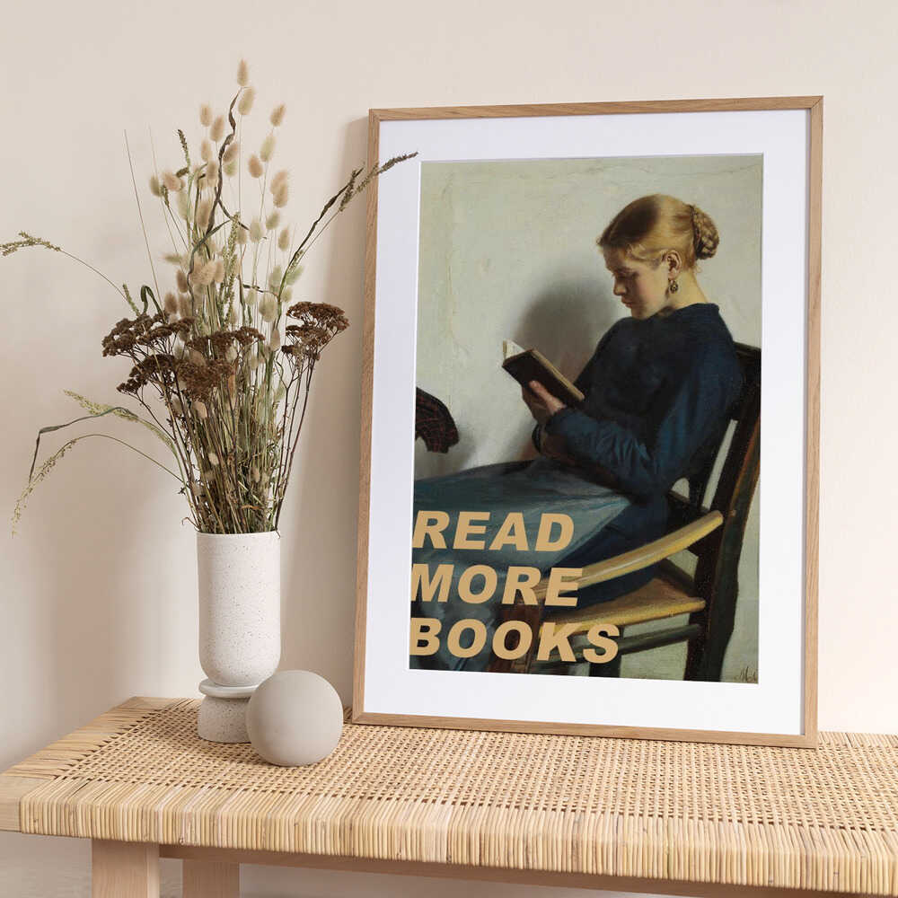Read More Books - Art Print by The Art Concept
