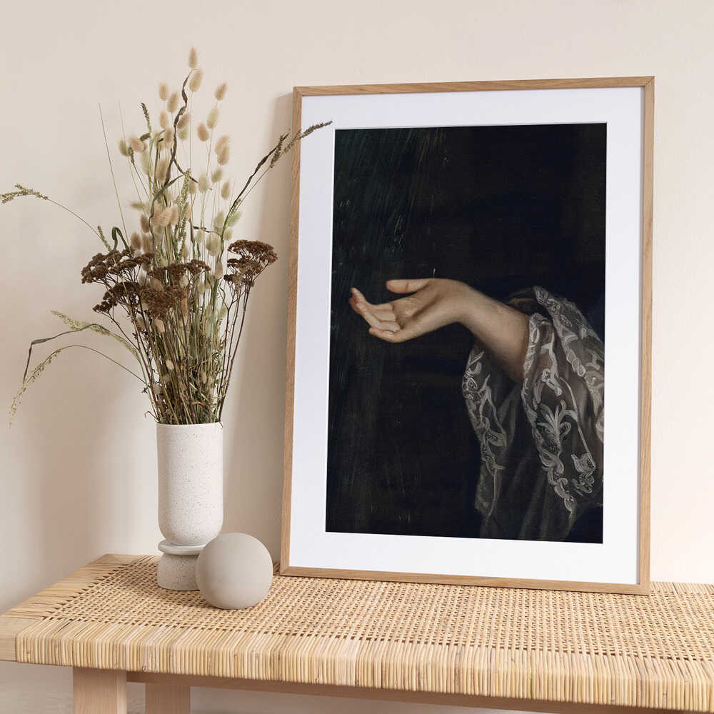 Detail Of Woman / Oil Painting - Art Print by The Art Concept