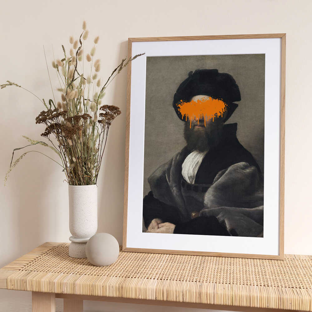 Orange Vandal Splash - Art Print by The Art Concept