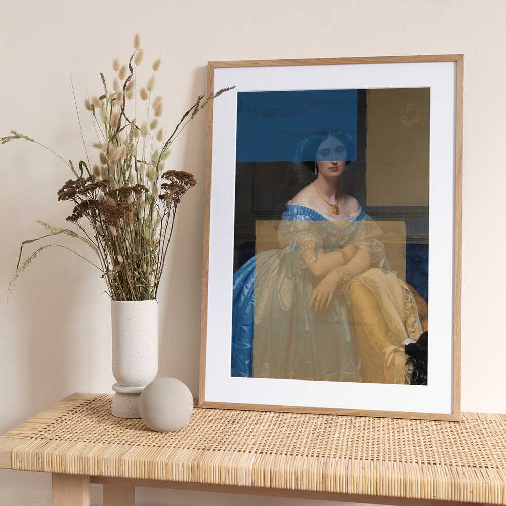 Baroque Portrait Contemporary Collage - Art Print by The Art Concept