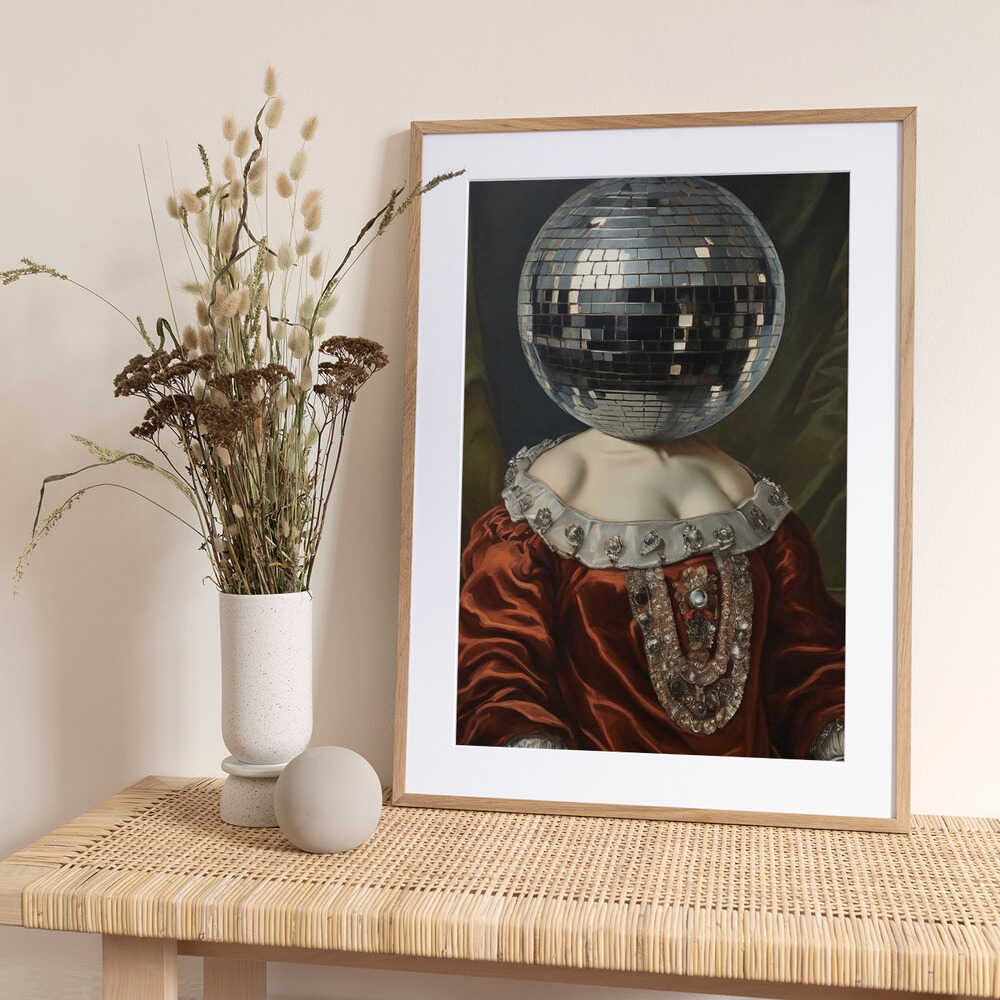 Antique Disco Ball - Art Print by The Art Concept