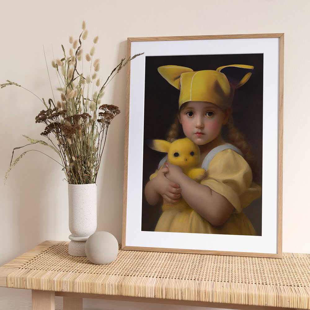 Kawaii Little Girl - Art Print by Dikhotomy