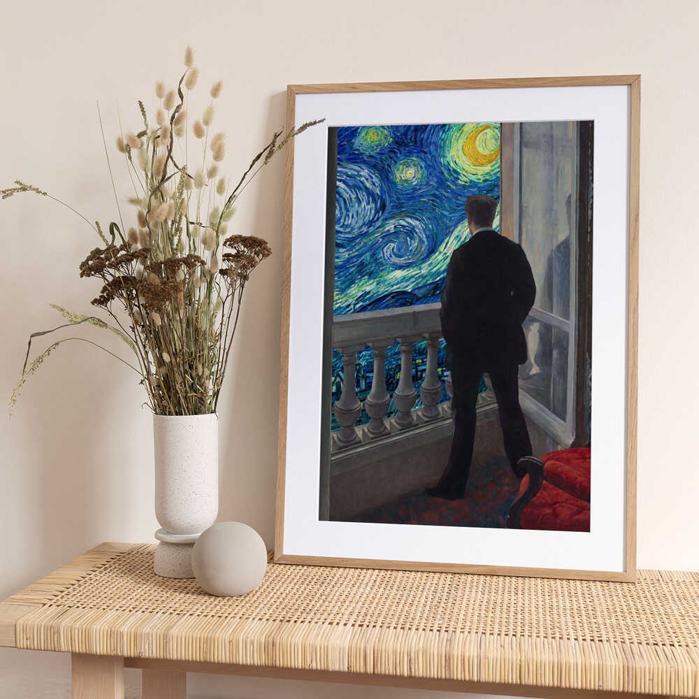 Starry Night View - Art Print by Dikhotomy