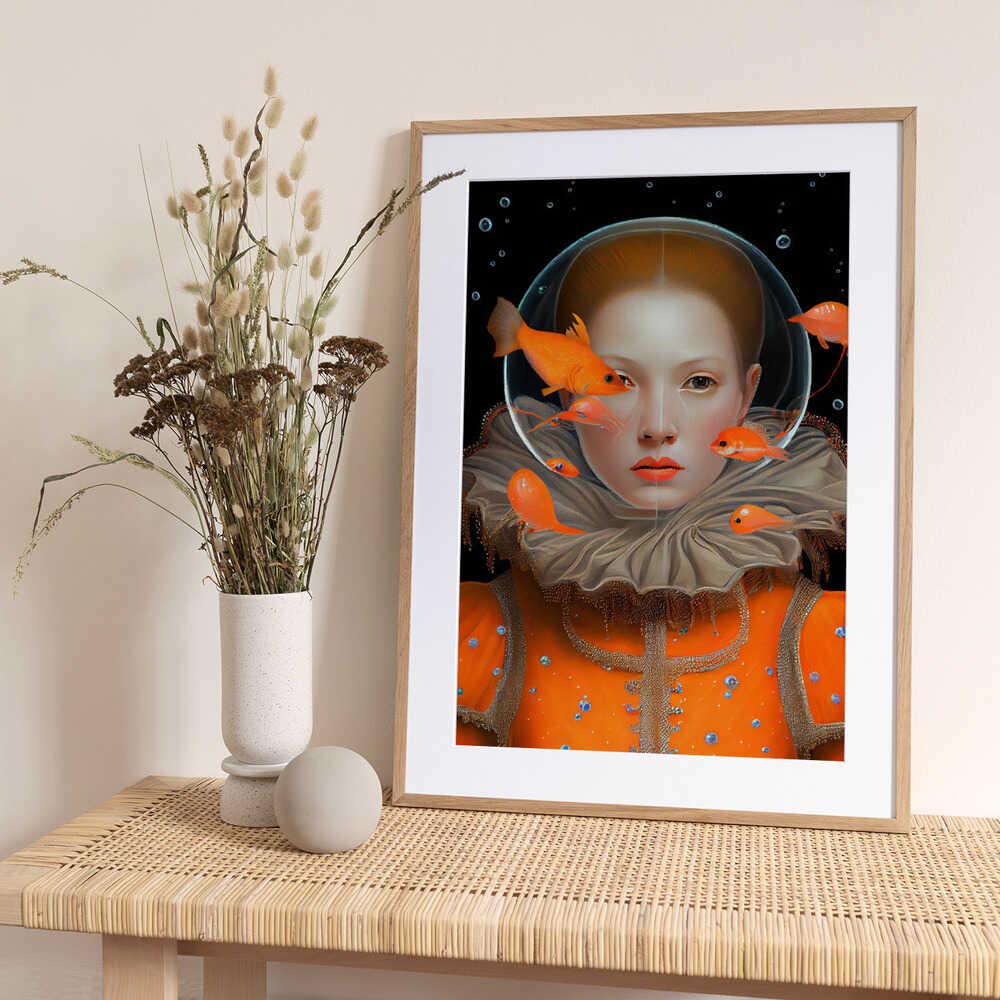 The Princess of Deep Sea - Art Print by Dikhotomy