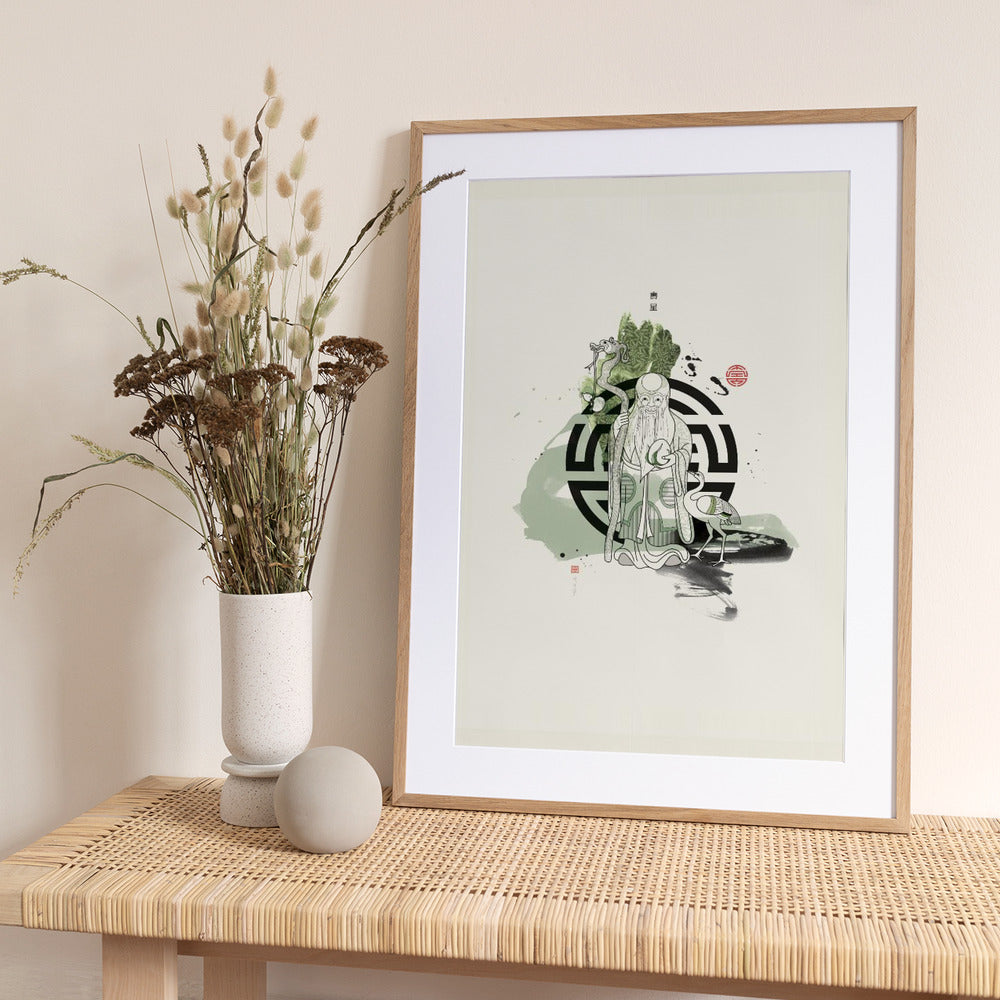Shou Xing | 壽星 - Art Print by Thoth Adan