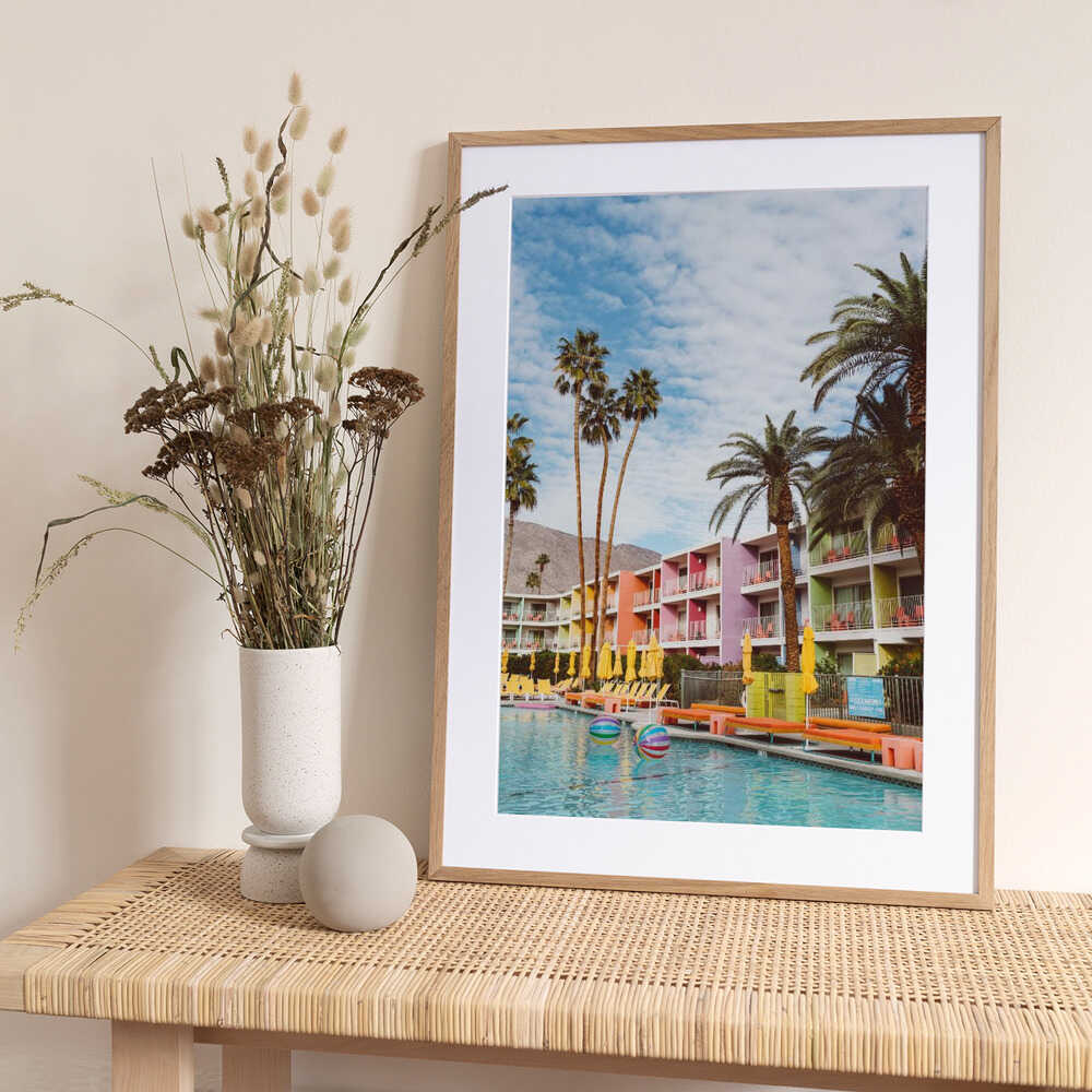 Palm Springs Pool Day VII - Art Print by Bethany Young