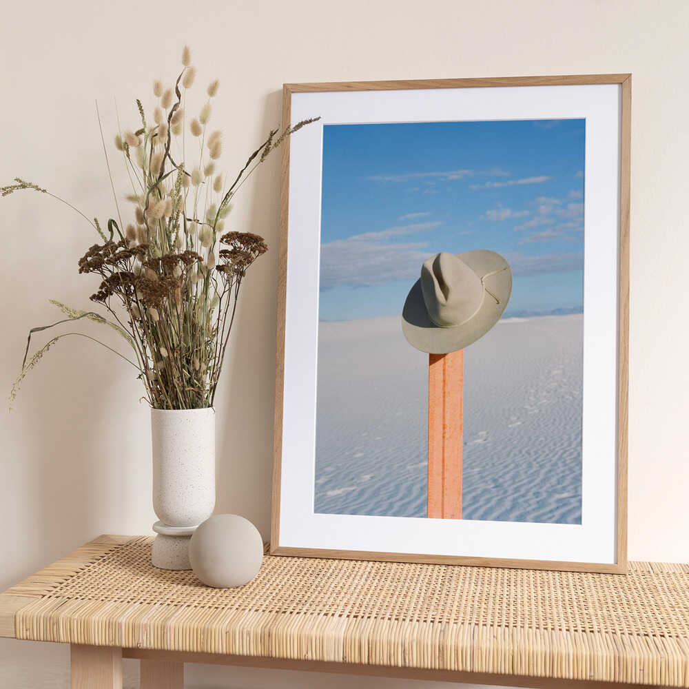 White Sands New Mexico Sunrise Hike III - Art Print by Bethany Young