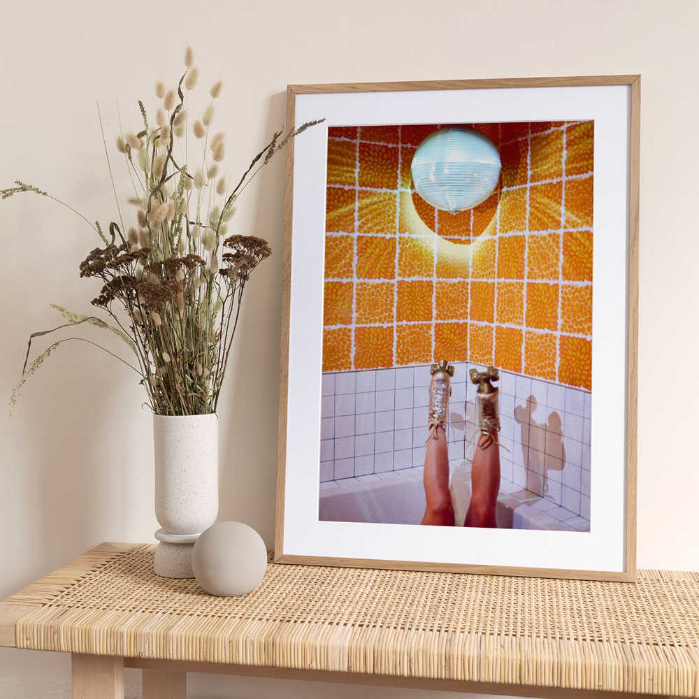 Disco Skate Night - Art Print by Bethany Young