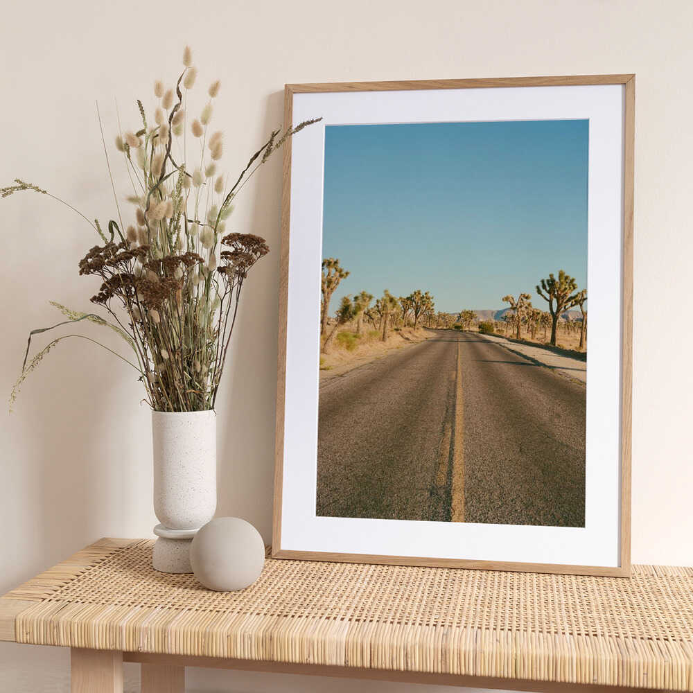 Joshua Tree Road II - Art Print by Bethany Young